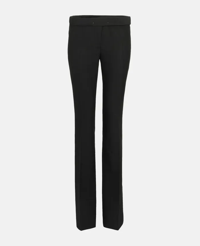 Stella McCartney Low Rise Slim Leg Tailored Trousers Black Women Trousers And Shorts Stella McCartney Low Rise Slim Leg Tailored Trousers Black Women Trousers And Shorts