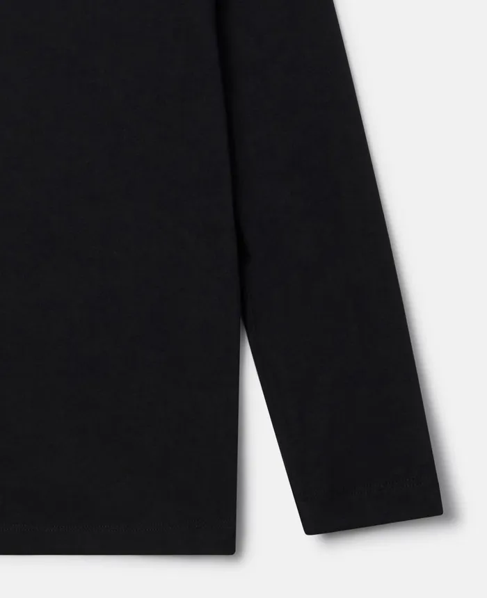 Stella McCartney Monster Motif TShirt Black Kids TShirts And Sweatshirt