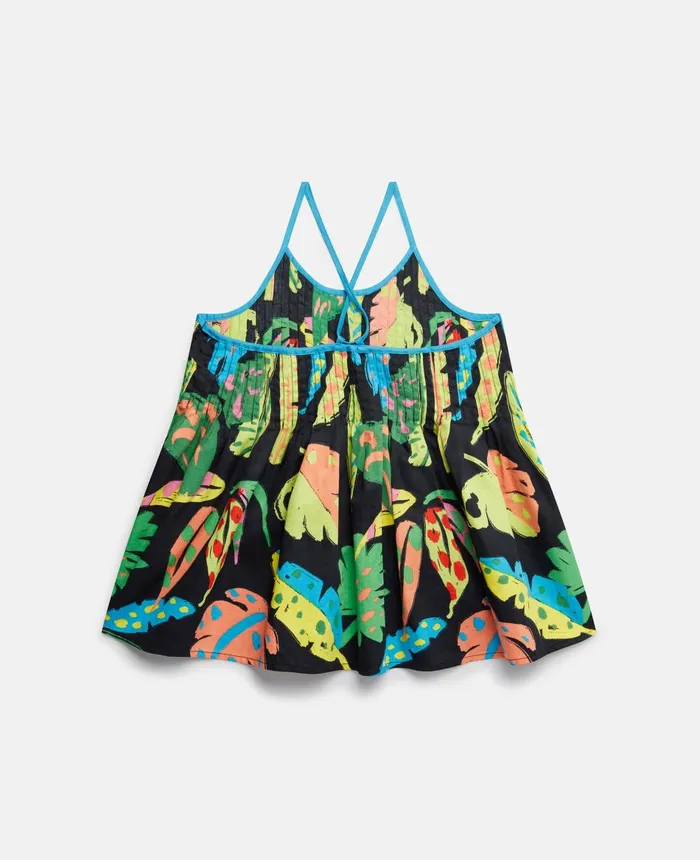 Stella McCartney Palm Leaf Print Cami Top Black Multicolour Kids Sweaters and Cardigans Stella McCartney Palm Leaf Print Cami Top Black Multicolour Kids Sweaters and Cardigans