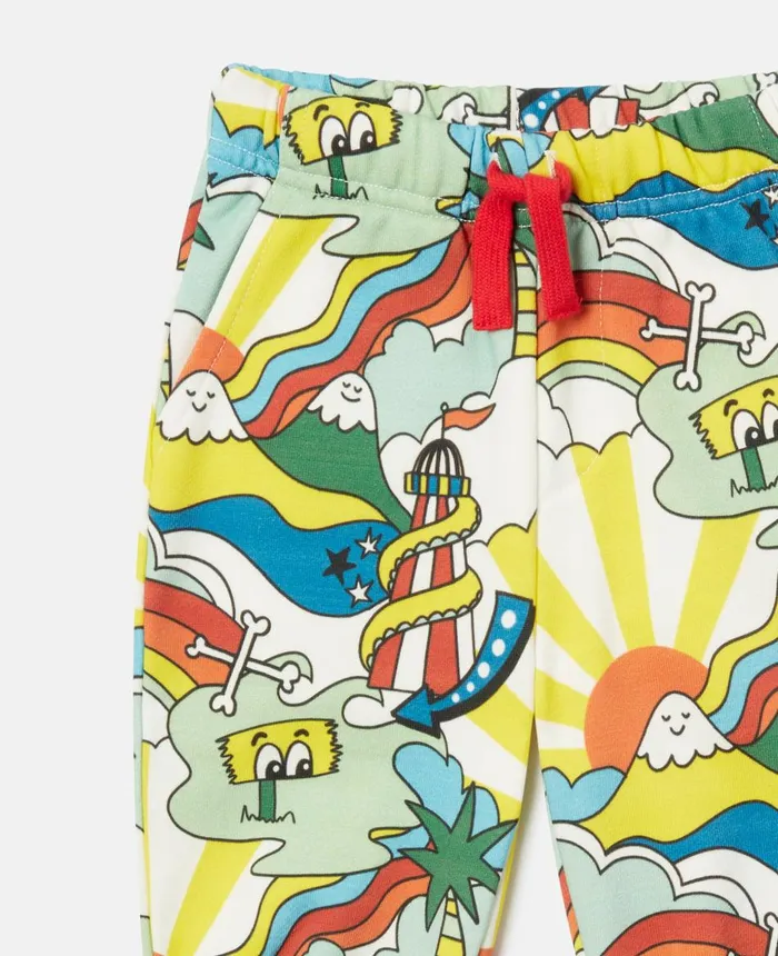 Stella McCartney Rollercoaster Print Joggers Multicolour Kids Pants and Shorts Stella McCartney Rollercoaster Print Joggers Multicolour Kids Pants and Shorts