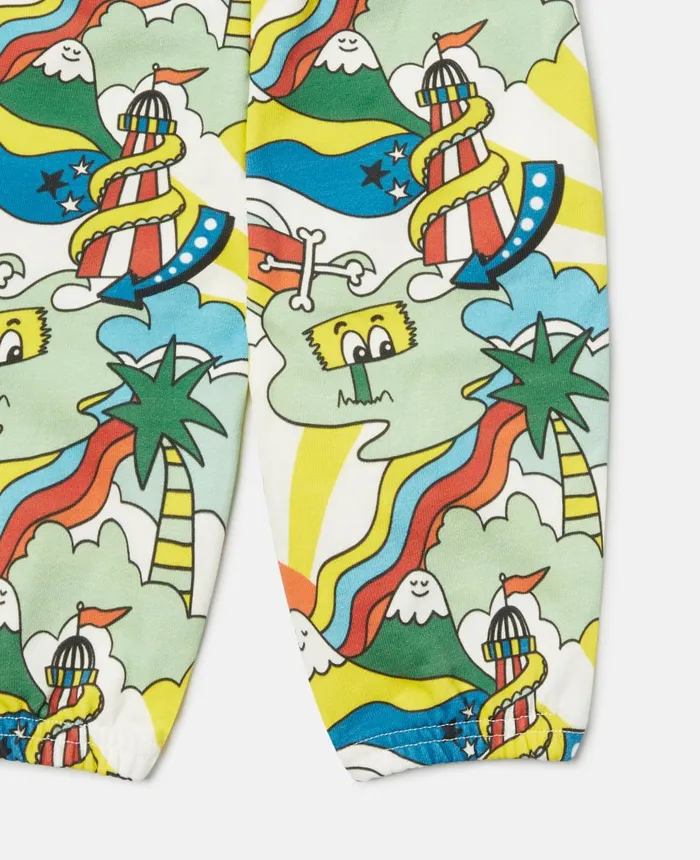 Stella McCartney Rollercoaster Print Joggers Multicolour Kids Pants and Shorts Stella McCartney Rollercoaster Print Joggers Multicolour Kids Pants and Shorts