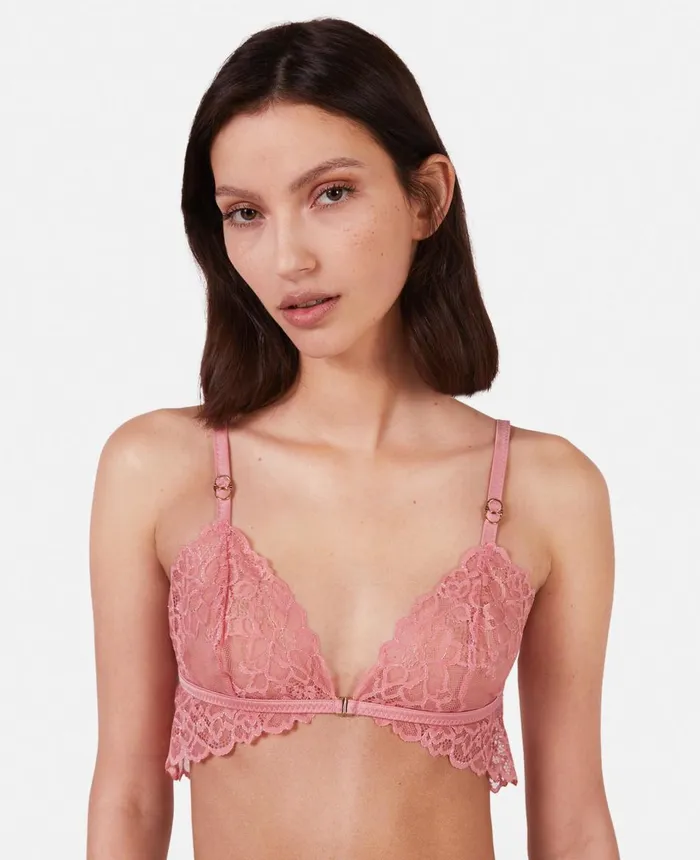 Stella McCartney Silk Trim Lace Briefs Blush Pink Women Lingerie And Sleepwear Stella McCartney Silk Trim Lace Briefs Blush Pink Women Lingerie And Sleepwear