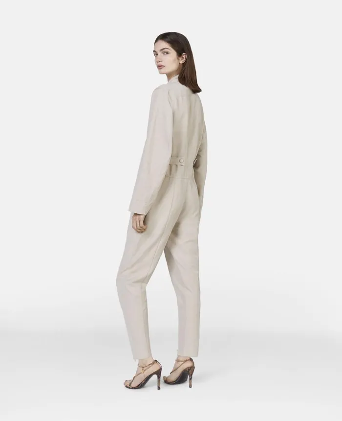 Stella McCartney Stella Iconics Utility Jumpsuit Desert Beige Women Jumpsuits Stella McCartney Stella Iconics Utility Jumpsuit Desert Beige Women Jumpsuits