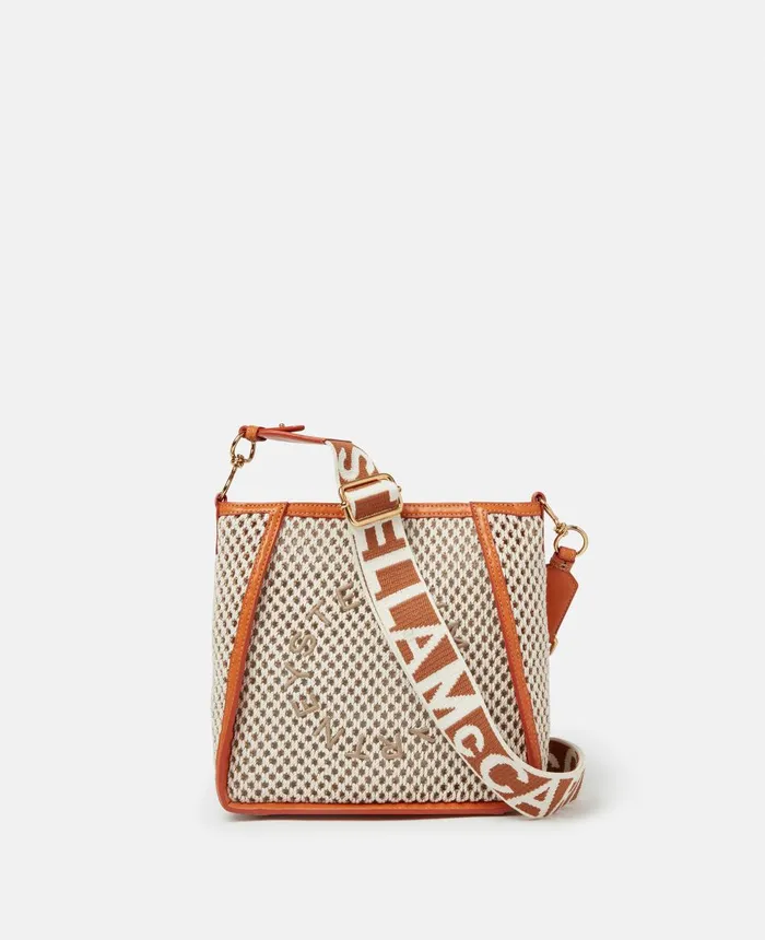 Stella McCartney Stella Logo Rope Mesh Shoulder Bag Ivorybeige Women Logo Bag Stella McCartney Stella Logo Rope Mesh Shoulder Bag Ivorybeige Women Logo Bag