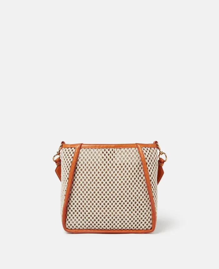 Stella McCartney Stella Logo Rope Mesh Shoulder Bag Ivorybeige Women Logo Bag Stella McCartney Stella Logo Rope Mesh Shoulder Bag Ivorybeige Women Logo Bag