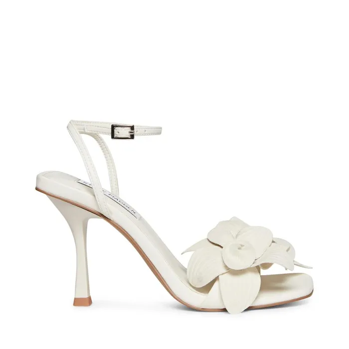 Steve Madden Amani White Womens Heels