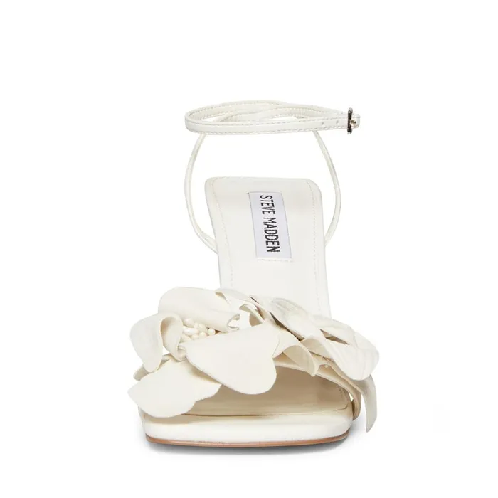 Steve Madden Amani White Womens Heels