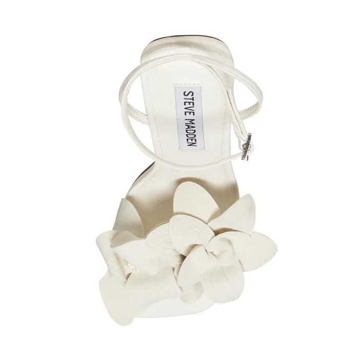 Steve Madden Amani White Womens Heels