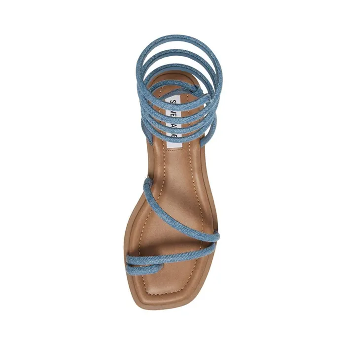 Steve Madden Antelle Denim Fabric Womens Sandals