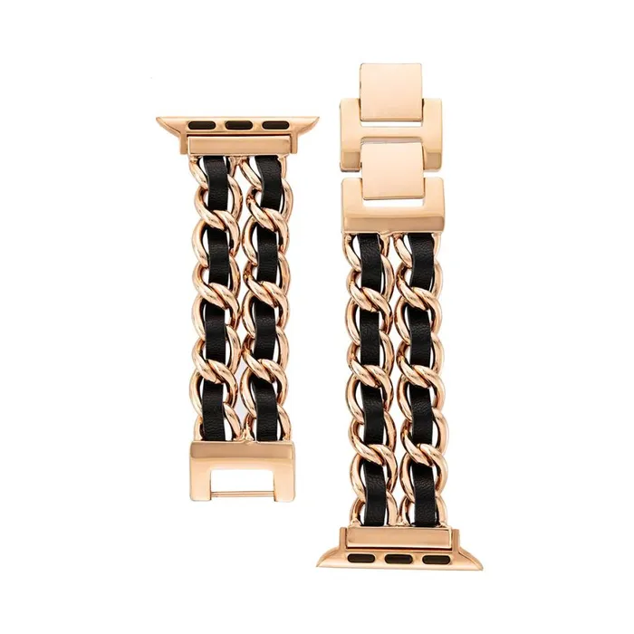 Steve Madden Apple Watch Linked Watch Band Gold 4244mm Womens Watches