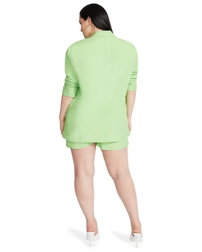 Steve Madden Baldwin Blazer Green Womens Jackets and Coats