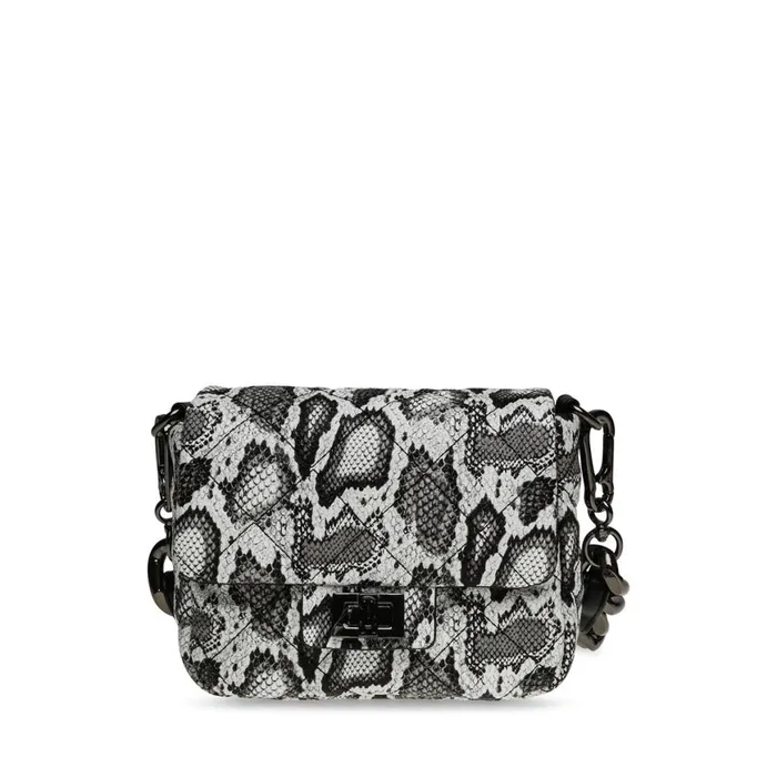 Steve Madden Bheara BlackWhite Snake Womens Mini Bags