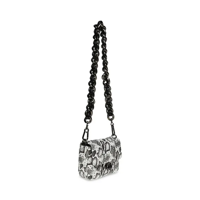 Steve Madden Bheara BlackWhite Snake Womens Mini Bags