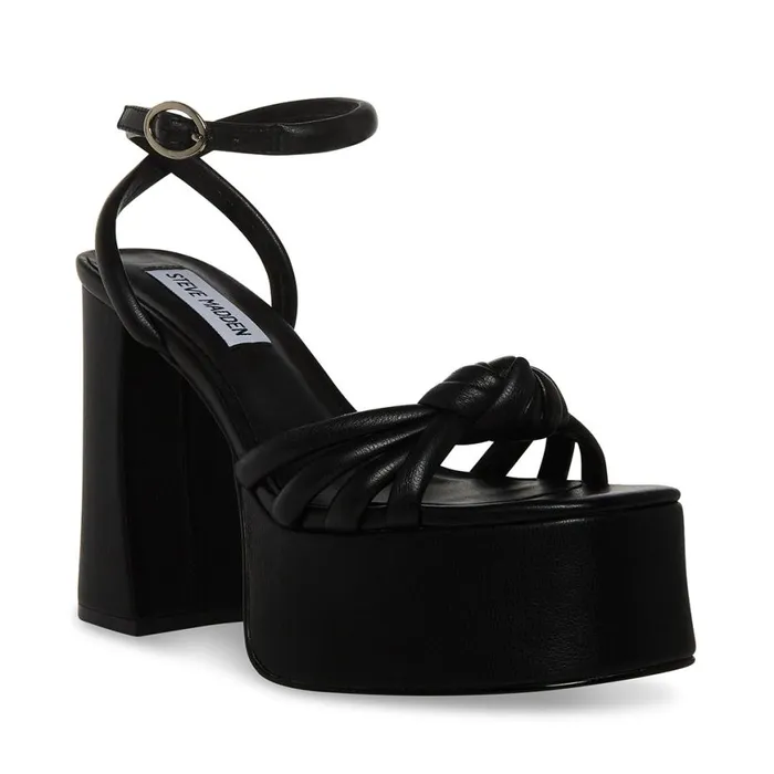 Steve Madden Bonnie Black Womens Heels