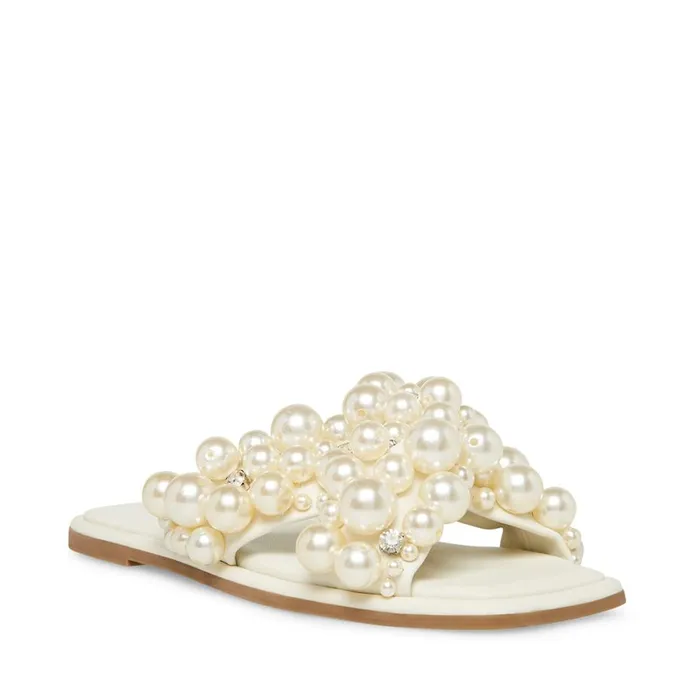 Steve Madden Duri Ivory Womens Sandals