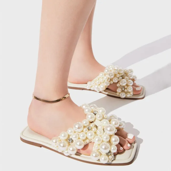 Steve Madden Duri Ivory Womens Sandals