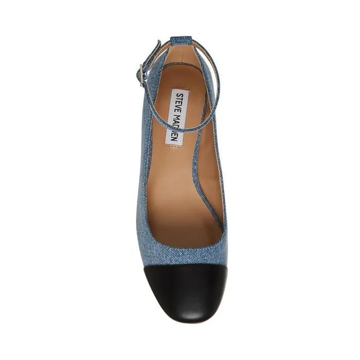 Steve Madden Eli Denim Multi Womens Heels