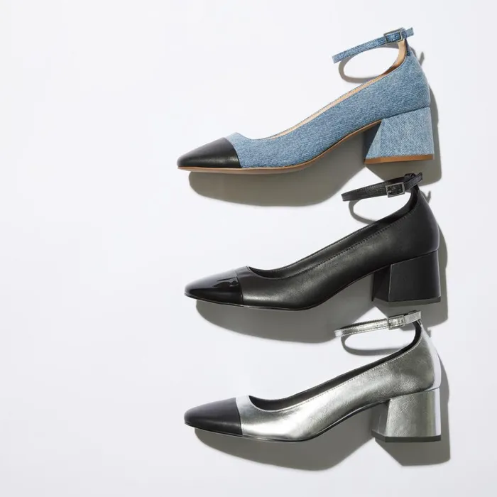 Steve Madden Eli Denim Multi Womens Heels