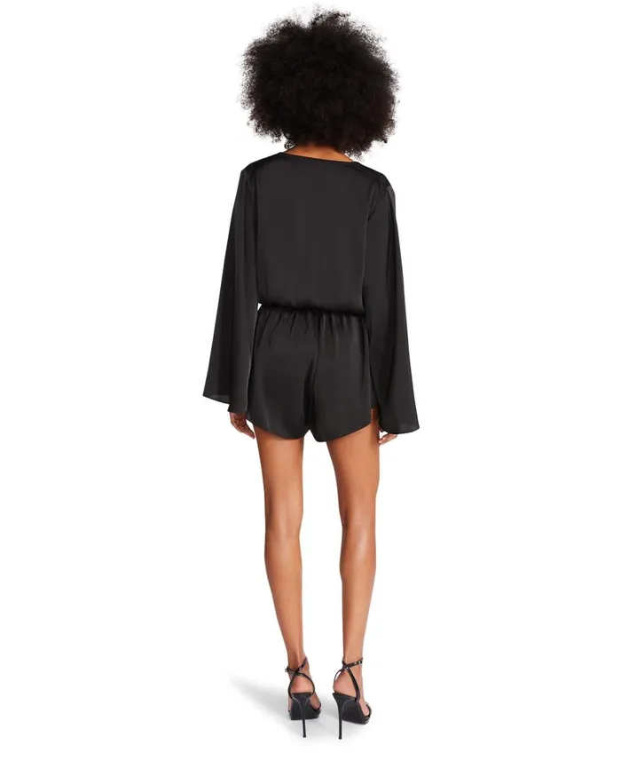Steve Madden Farrah Romper Black Womens Dresses