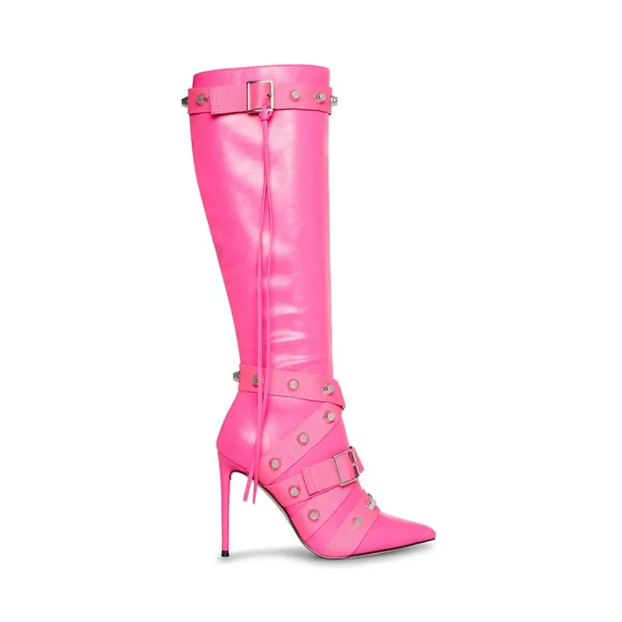 Steve Madden Fink Hot Pink Womens Boots and Booties