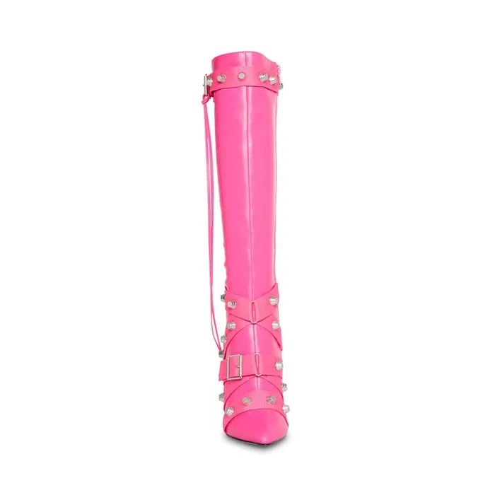 Steve Madden Fink Hot Pink Womens Boots and Booties