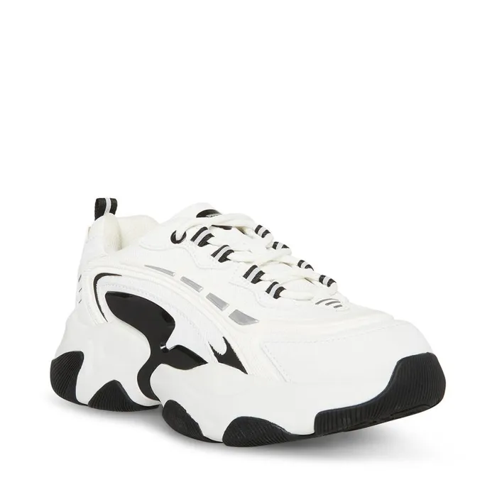 Steve Madden Flex BlackWhite Womens Sneakers
