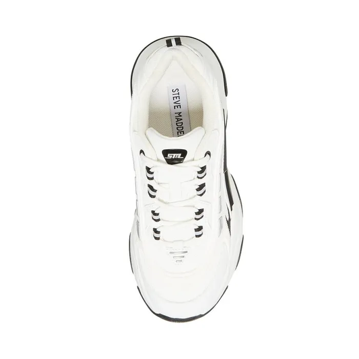 Steve Madden Flex BlackWhite Womens Sneakers