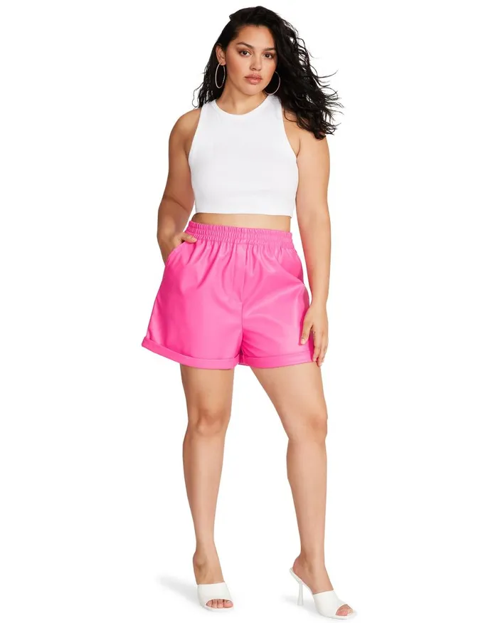 Steve Madden Fonda Short Hot Pink Womens Bottoms