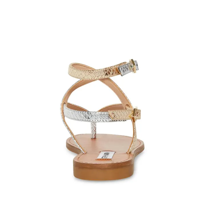 Steve Madden Frannie Gold Snake Womens Sandals