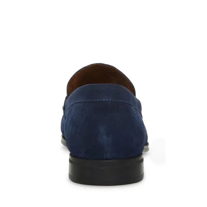 Steve Madden Gollie Navy Suede Mens Loafers