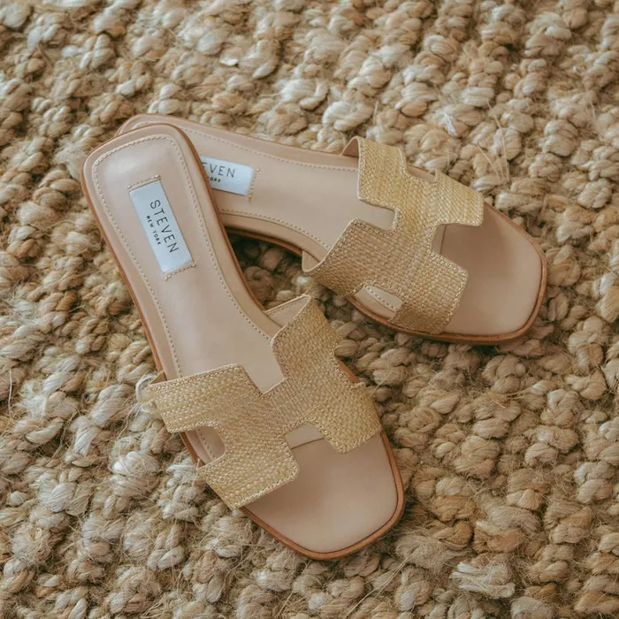 Steve Madden Hadyn Raffia Womens Sandals