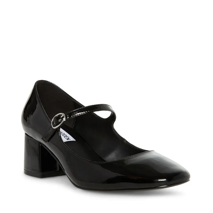 Steve Madden Hawke Black Patent Womens Heels