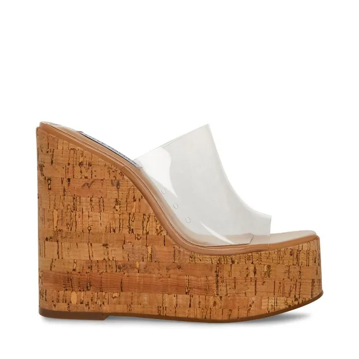 Steve Madden Joanne Clear Womens Sandals