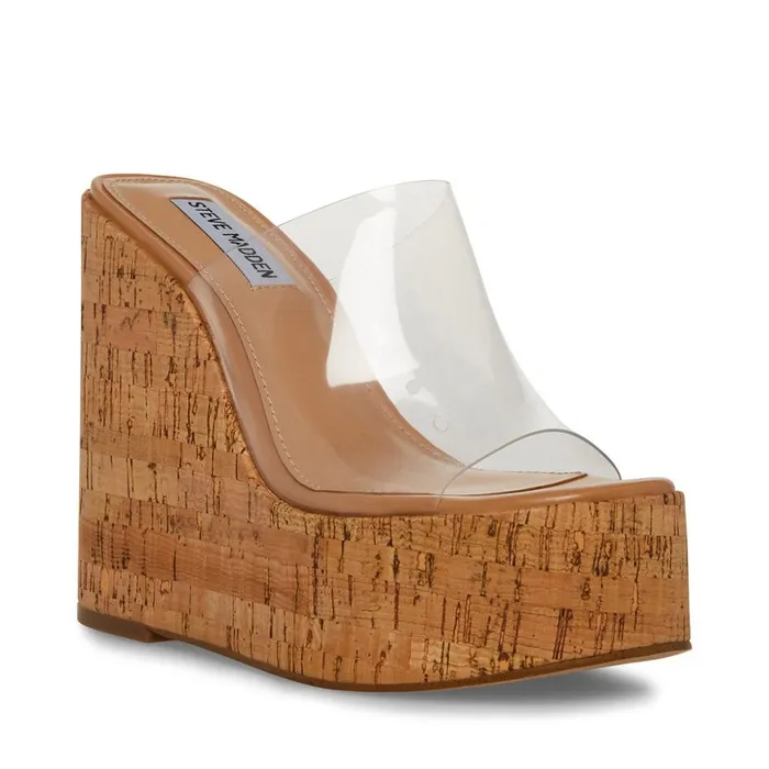 Steve Madden Joanne Clear Womens Sandals