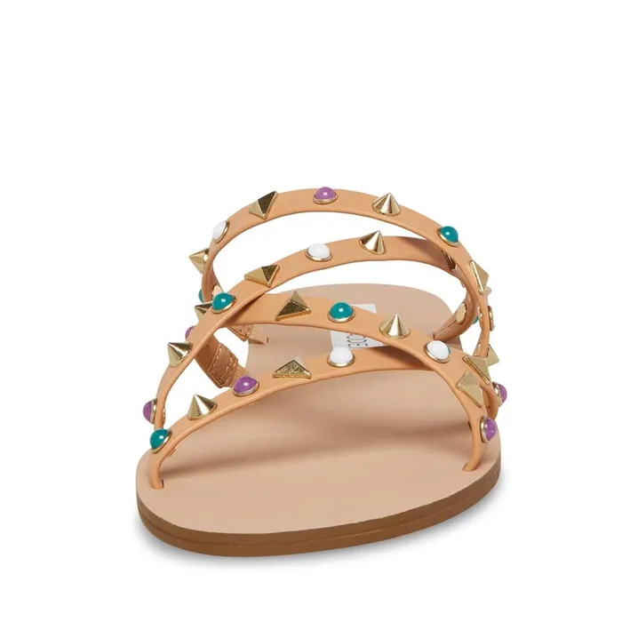 Steve Madden Kelsey Natural Multi Womens Sandals