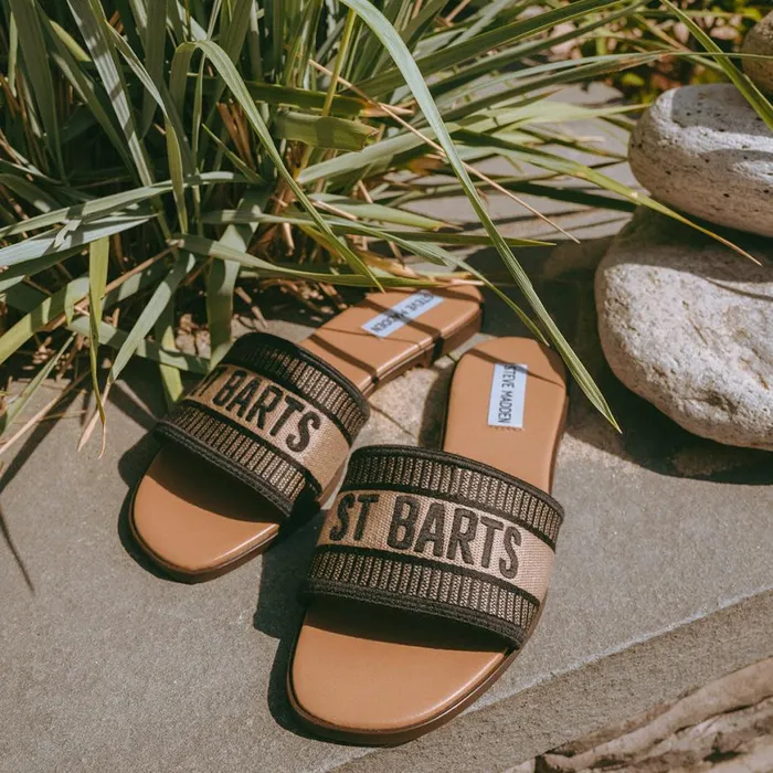 Steve Madden Knox Black Multi Womens Sandals