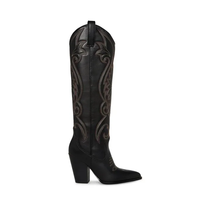 Steve Madden Lasso Black Multi Womens Boots and Booties