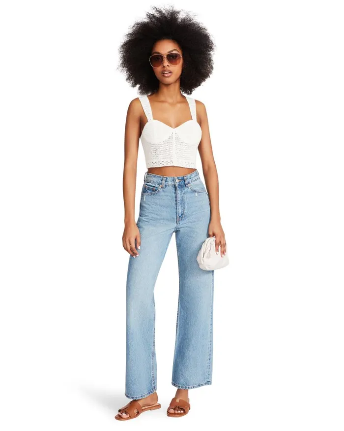Steve Madden Lorena Top White Womens Tops and Shirts