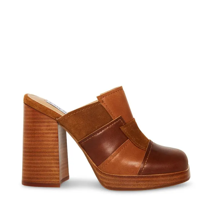 Steve Madden Lynx Brown Multi Womens Heels