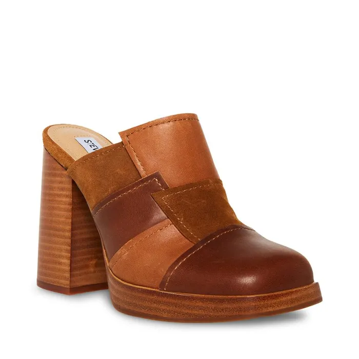 Steve Madden Lynx Brown Multi Womens Heels