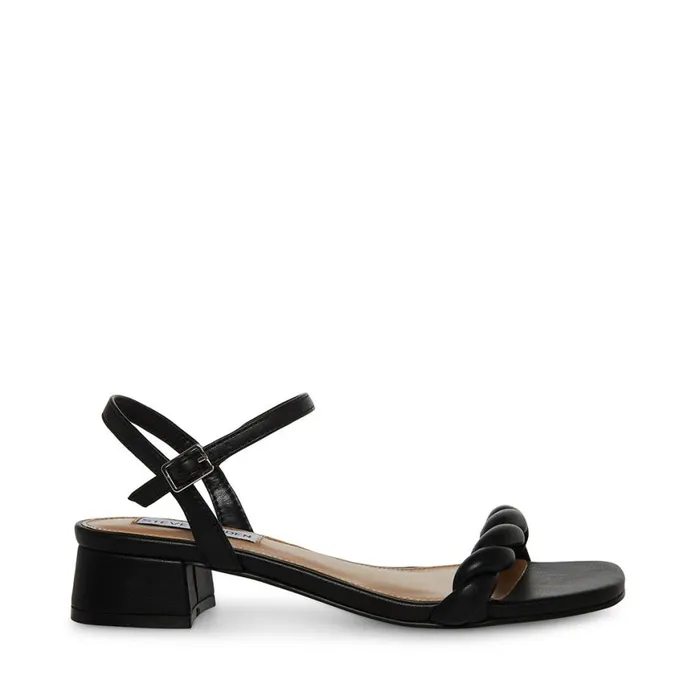 Steve Madden Magnetic Black Womens Sandals