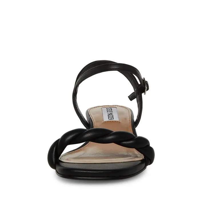 Steve Madden Magnetic Black Womens Sandals