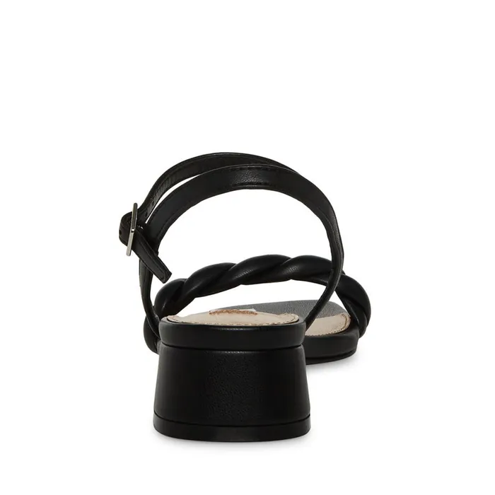 Steve Madden Magnetic Black Womens Sandals