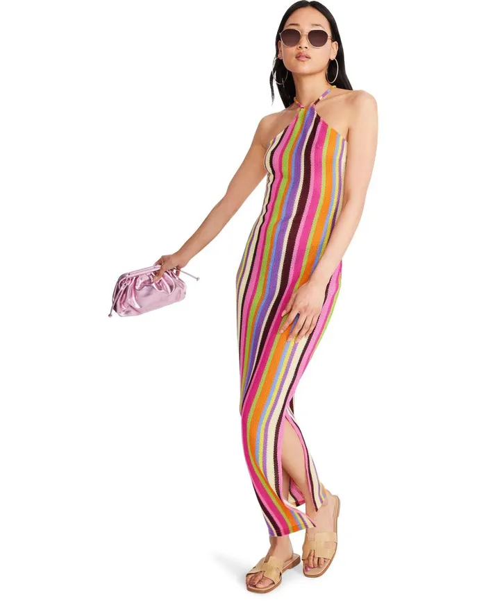 Steve Madden Makenna Dress Pink Multi Womens Dresses Steve Madden Makenna Dress Pink Multi Womens Dresses