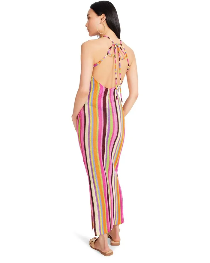 Steve Madden Makenna Dress Pink Multi Womens Dresses Steve Madden Makenna Dress Pink Multi Womens Dresses
