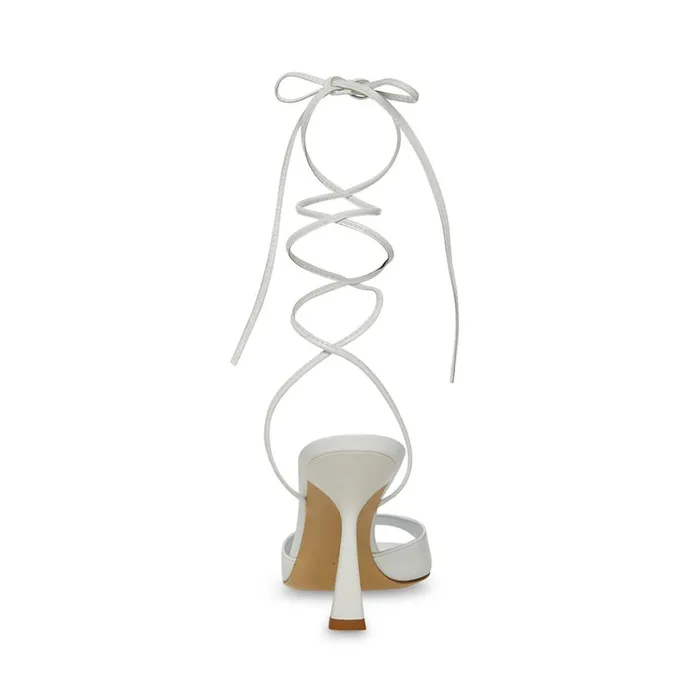 Steve Madden Melina White Patent Womens Heels