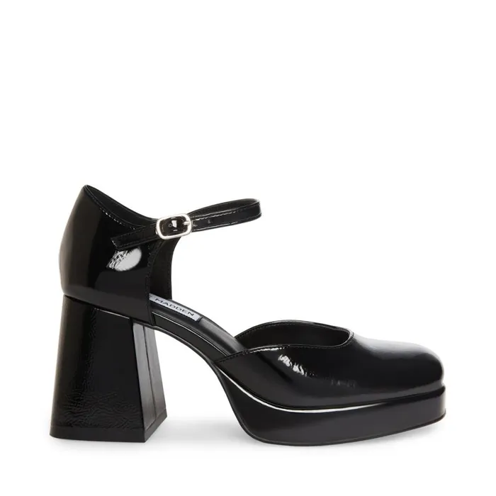 Steve Madden Mimi Black Patent Womens Heels
