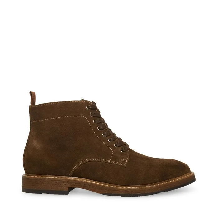 Steve Madden Mitchell Olive Suede Mens Boots