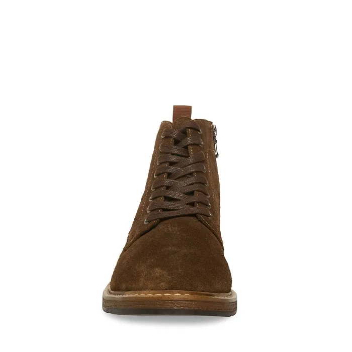 Steve Madden Mitchell Olive Suede Mens Boots