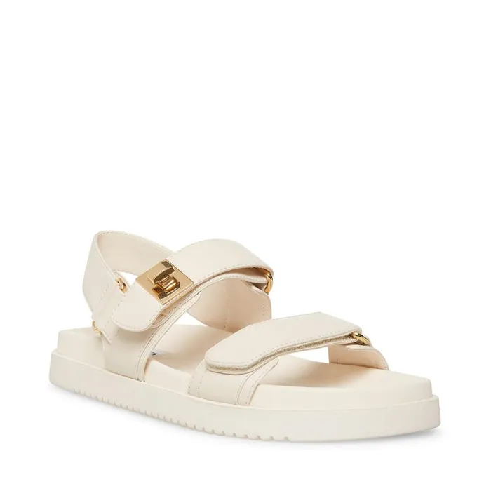 Steve Madden Mona Bone Leather Womens Sandals